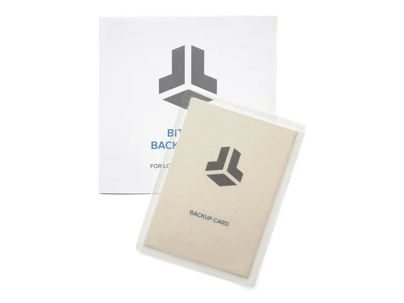 BitBox Backup-Karte mit Laminierfolie